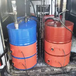 vyhrievací pás na sudy pre chemické odlakovanie