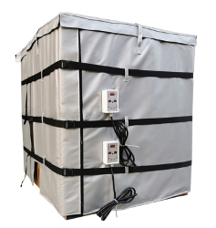 vykurovací plášť na IBC nádoby pre chemické odlakovanie